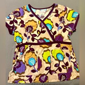 Size large Koi scrub top